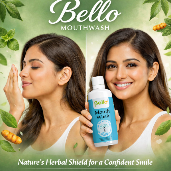 Bello Mouthwash — Nature’s herbal shield for a confident smile