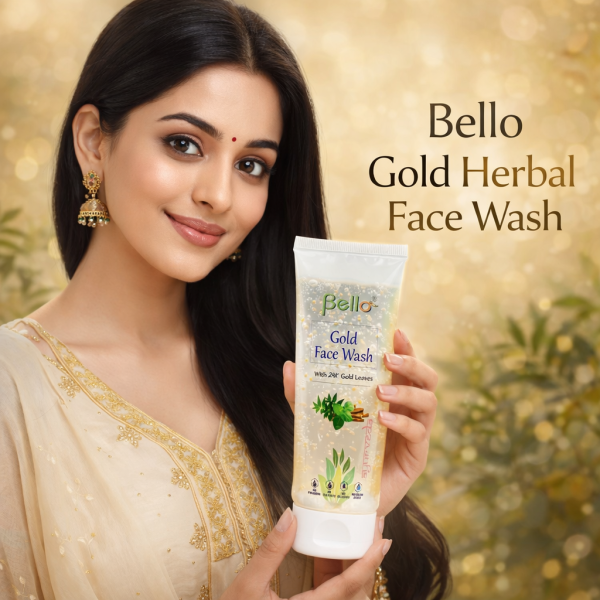 Bello 24 K Gold herbal Face Wash